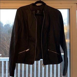 New York & Company BLACK leather jacket